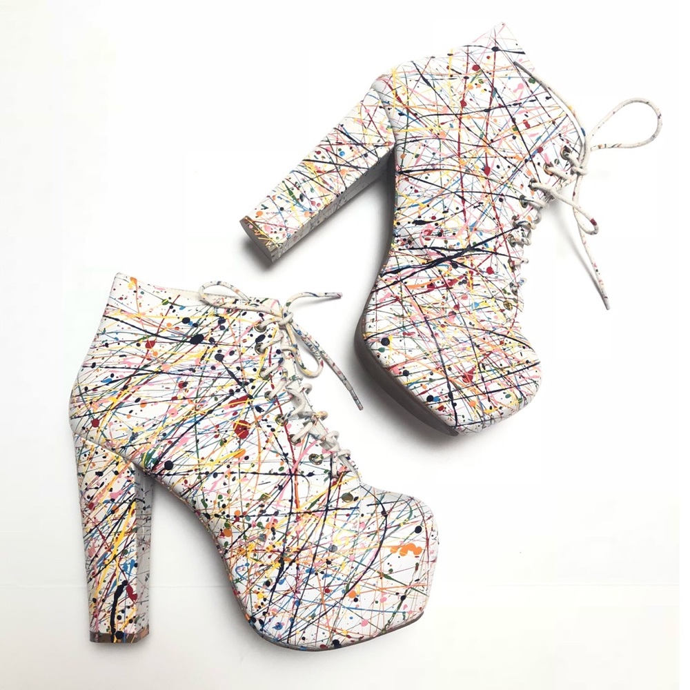 JEFFREY CAMPBELL Lita-Paint size 7.5 platform heel - Picture 3 of 8